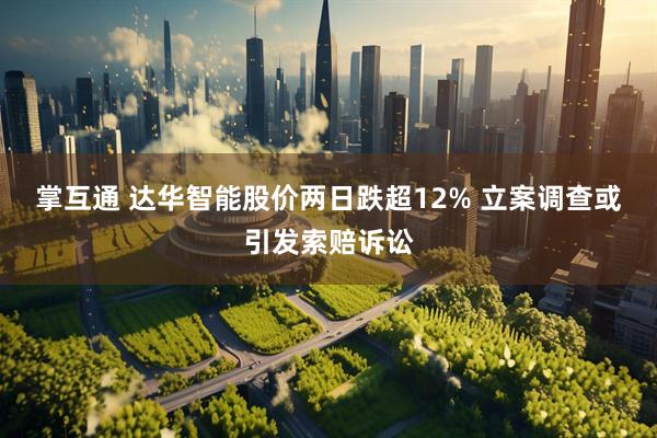 掌互通 达华智能股价两日跌超12% 立案调查或引发索赔诉讼