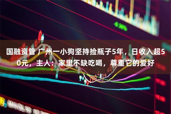国融资管 广州一小狗坚持捡瓶子5年，日收入超50元，主人：家里不缺吃喝，尊重它的爱好